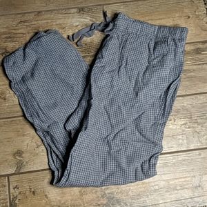 Eileen Fisher Gray Checkered Pants